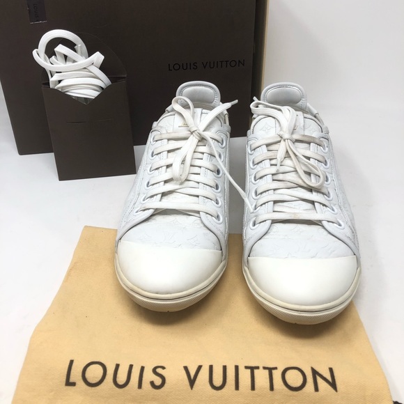 Louis Vuitton Shoes - Authentic Louis Vuitton white leather sneakers